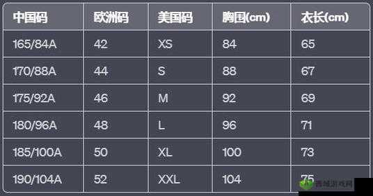 欧美区一码二码三码区别:不同尺码所代表的具体意义及差异