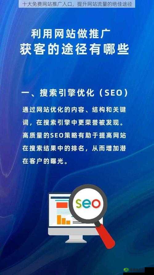 十大免费网站推广入口,助你提升网站流量